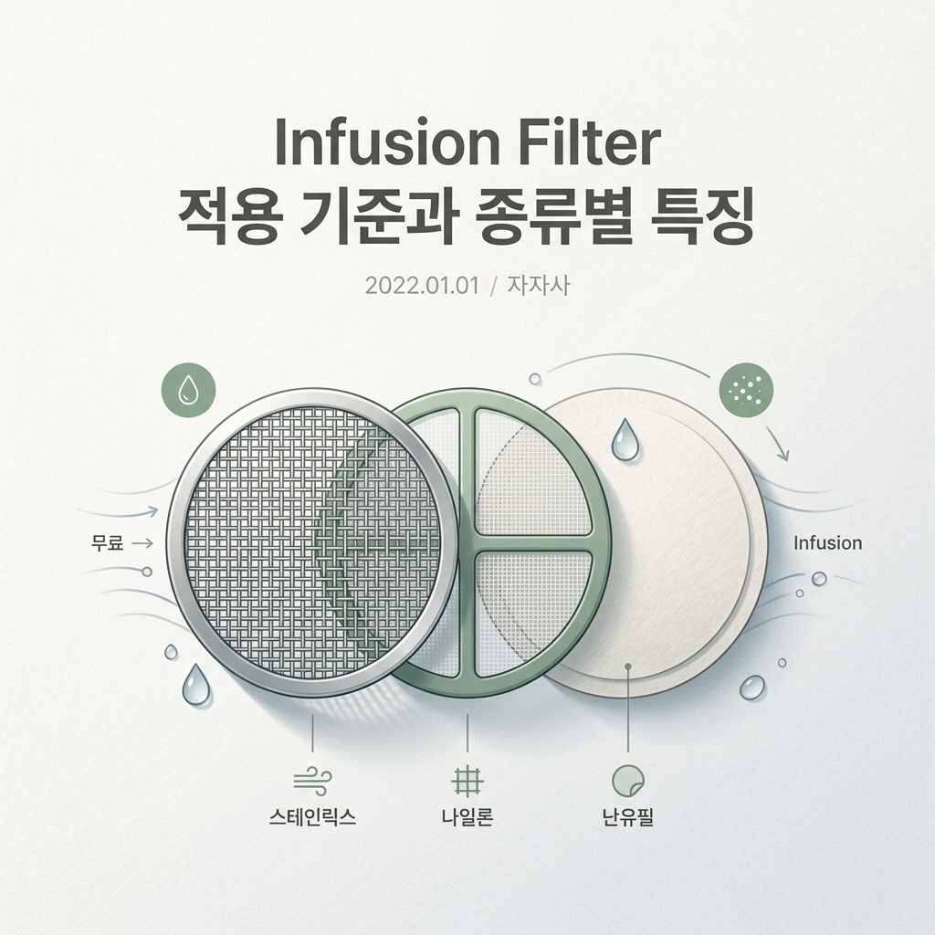 ai thumbnail minimal Infusion Filter 적용 기준과 종류별 특징 1785852025
