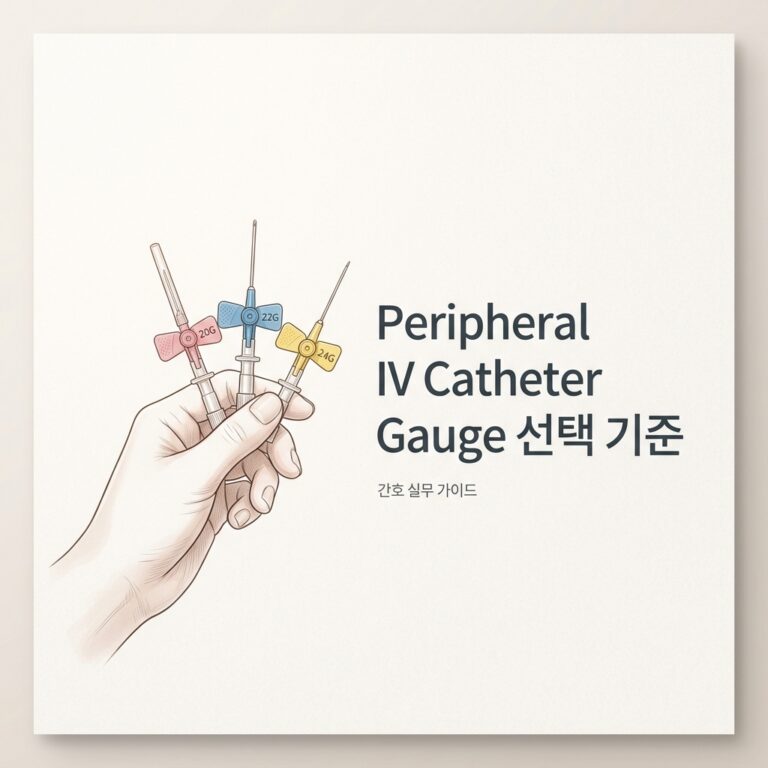 ai thumbnail minimal Peripheral IV Catheter Gauge 선택 기준 1785850221
