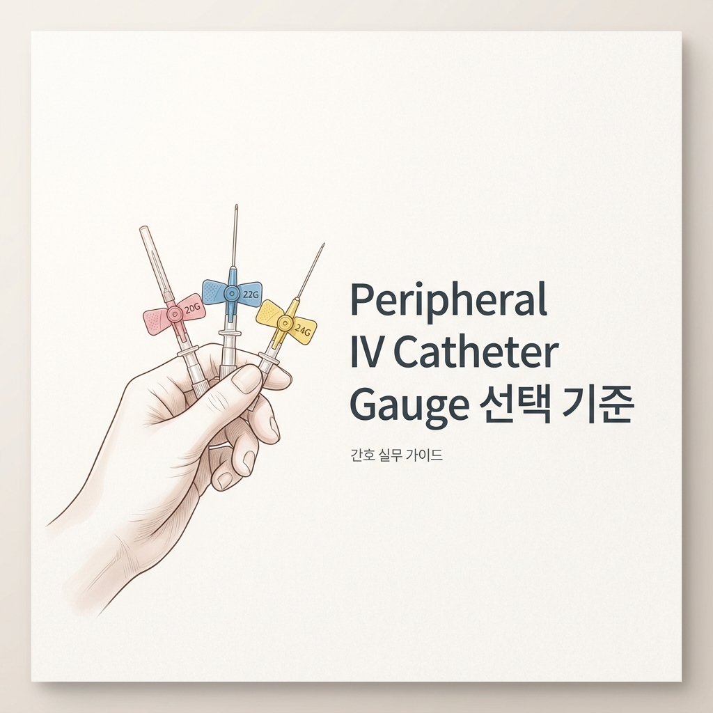 ai thumbnail minimal Peripheral IV Catheter Gauge 선택 기준 1785850221