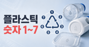 플라스틱 용기 밑 숫자 1번부터 7번 썸네일